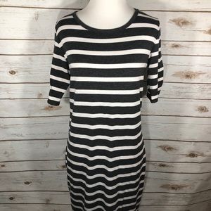LuLaRoe S Julia Sheath Dress Stripes